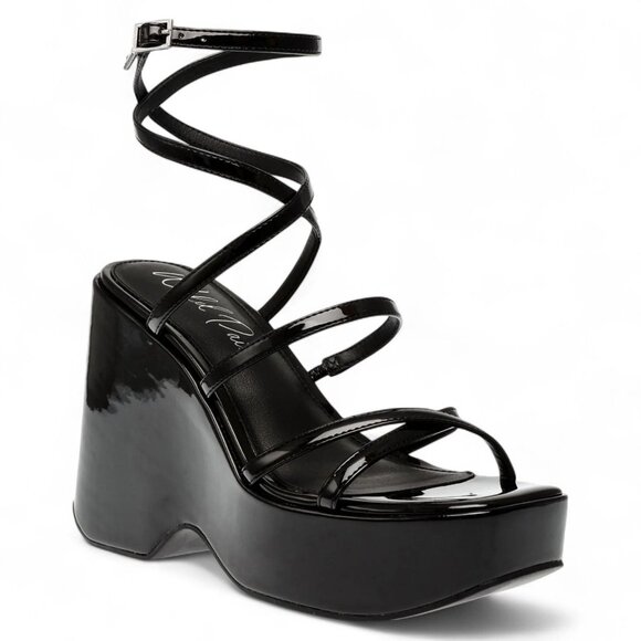 Wild Pair Womens Slip on Wedge Sandals - Picture 1 of 3